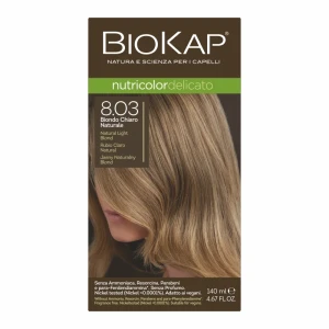 BIOKAP NUTRICOLOR DELICATO 8.03 Jasny Naturalny Blond - Studio Zielarskie