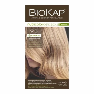 BIOKAP NUTRICOLOR DELICATO RAPID 9.3 Bardzo Jasny Złoty Blond - Studio Zielarskie
