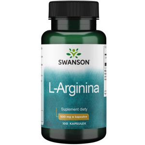 SWANSON L-Arginina 500mg 100 kapsułek - Studio Zielarskie