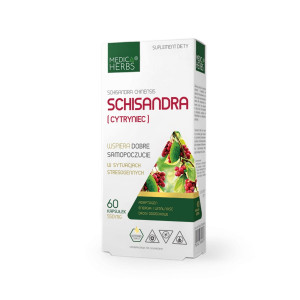 Medica Herbs Schisandra (Cytryniec chiński) 60 kaspułek - Studio Zielarskie