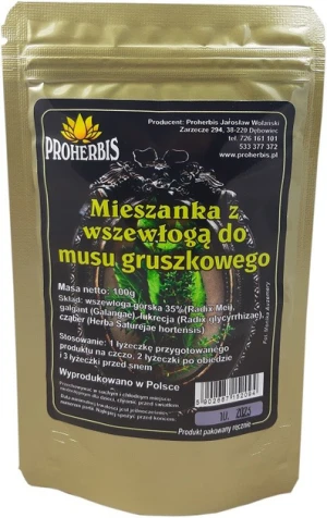Proherbis Mieszanka z Wszewłogą do Musu Gruszkowego 100g - Studio Zielarskie