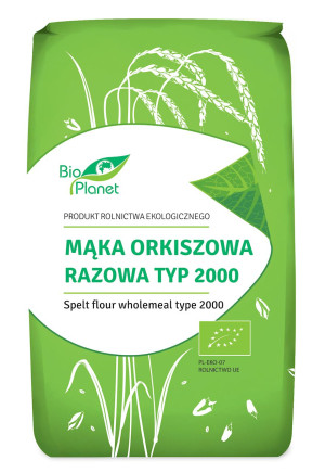 BIO PLANET Mąka orkiszowa razowa typ 2000 Bio 500g - Studio Zielarskie