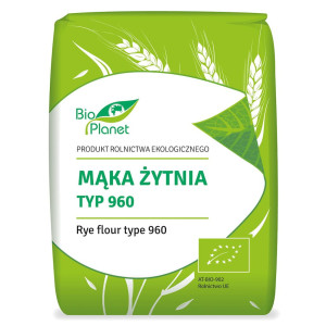 BIO PLANET Mąka żytnia typ 960 Bio 1kg - Studio Zielarskie