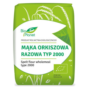 BIO PLANET Mąka orkiszowa razowa typ 2000 Bio 1kg - Studio Zielarskie