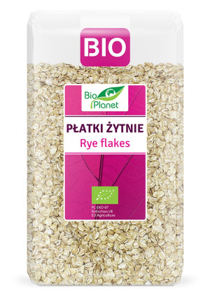 BIO PLANET Płatki żytnie Bio 600g - Studio Zielarskie