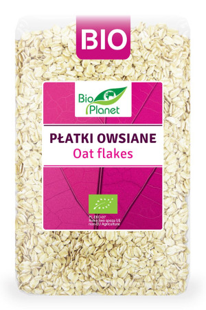 BIO PLANET Płatki owsiane Bio 1kg - Studio Zielarskie