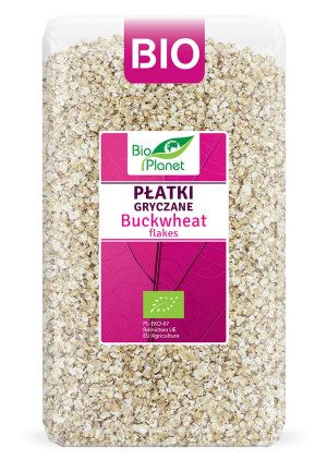 BIO PLANET Płatki gryczane Bio 600g - Studio Zielarskie
