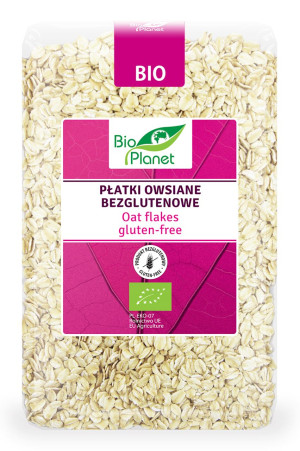 BIO PLANET Płatki owsiane bezglutenowe Bio 1kg - Studio Zielarskie