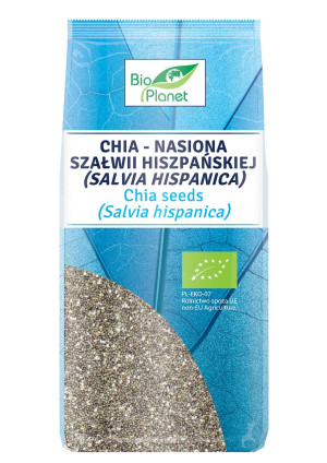 BIO PLANET Chia - nasiona szałwii hiszpańskiej Bio 400g - Studio Zielarskie