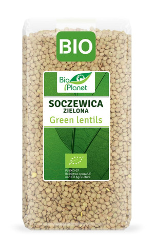 BIO PLANET Soczewica zielona Bio 500g - Studio Zielarskie