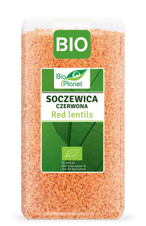 BIO PLANET Soczewica czerwona Bio 500g - Studio Zielarskie