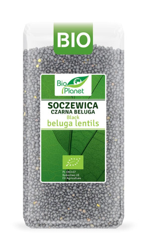 BIO PLANET Soczewica czarna Beluga Bio 400g - Studio Zielarskie