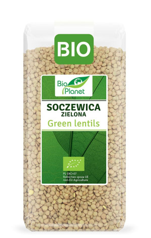 BIO PLANET Soczewica zielona Bio 400g - Studio Zielarskie