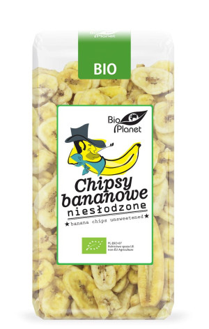 BIO PLANET Chipsy bananowe niesłodzone Bio 150g - Studio Zielarskie