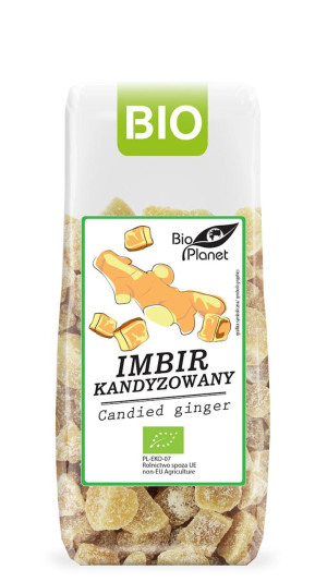 BIO PLANET Imbir kandyzowany Bio 100g - Studio Zielarskie
