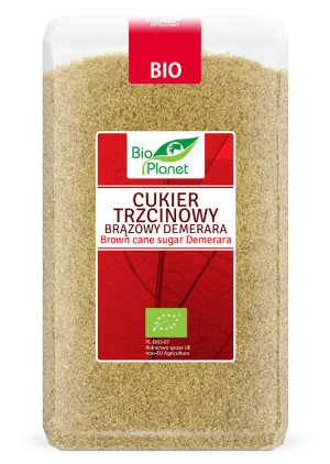 BIO PLANET Cukier trzcinowy demerara Bio 1kg - Studio Zielarskie
