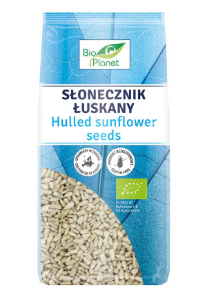 BIO PLANET Słonecznik łuskany bezglutenowy Bio 350g - Studio Zielarskie