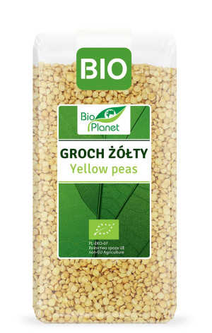 BIO PLANET Groch żółty Bio 400g - Studio Zielarskie
