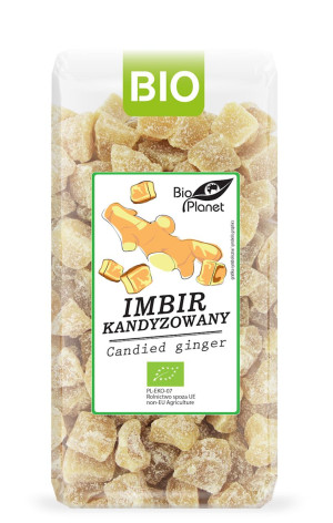 BIO PLANET Imbir kandyzowany Bio 400g - Studio Zielarskie
