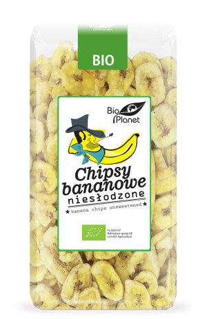 BIO PLANET Chipsy bananowe niesłodzone Bio 350g - Studio Zielarskie