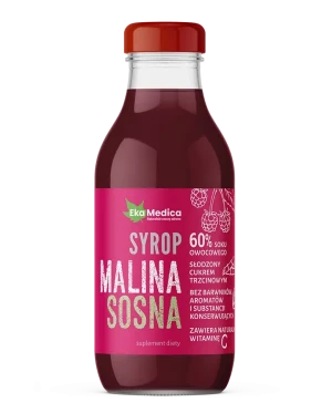 EKA MEDICA Syrop Malina Sosna 300 ml - Studio Zielarskie