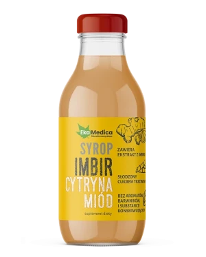 EKA MEDICA Syrop imbir cytryna miód 300ml - Studio Zielarskie