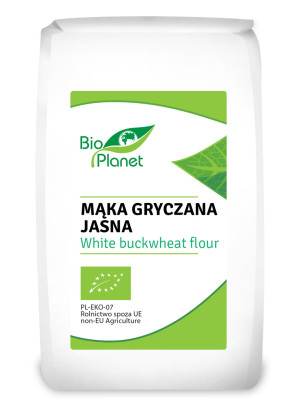 BIO PLANET Mąka gryczana jasna Bio 500g - Studio Zielarskie