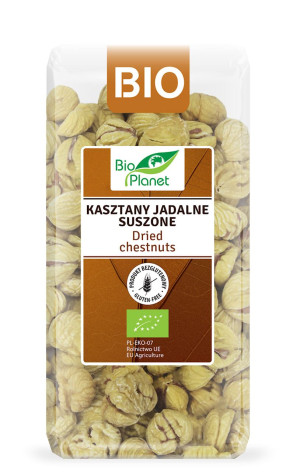 BIO PLAANET Kasztany jadalne suszone bezglutenowe Bio 400g - Studio Zielarskie