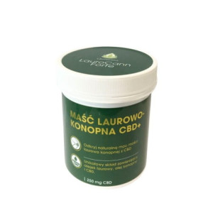 Laurocann forte Maść laurowa z olejem z konopi siewnych 250ml - Studio Zielarskie