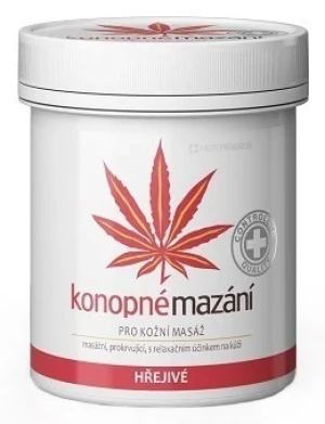 Maść rozgrzewająca z olejem z konopi siewnych 250ml - Studio Zielarskie