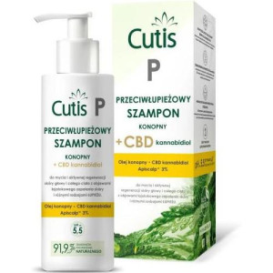 CUTIS P Szampon przeciwłupieżowy z olejem z konopi siewnych 150ml - Studio Zielarskie