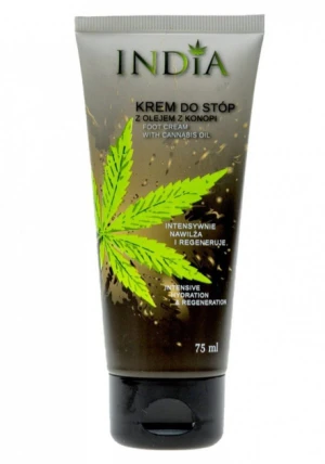 INDIA Krem z olejem z konopi siewnych do stóp 75ml - Studio Zielarskie