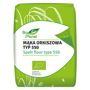 BIO PLANET Mąka orkiszowa jasna typ 550 Bio 1kg - Studio Zielarskie