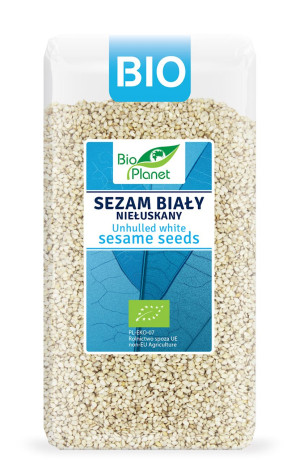 BIO PLANET Sezam biały niełuskany Bio 400g - Studio Zielarskie