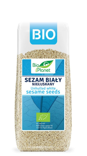 BIO PLANET Sezam biały niełuskany Bio 200g - Studio Zielarskie