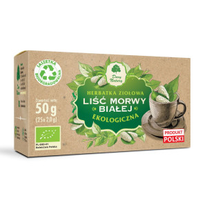 DARY NATURY Morwa biała liść EKO 25x2g - Studio Zielarskie