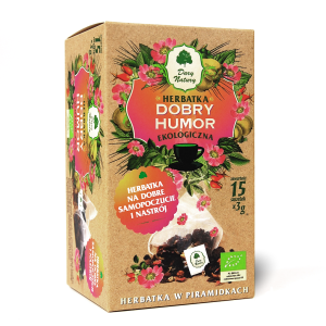 DARY NATURY Herbatka Dobry humor EKO - herbatka w piramidkach 15x3g - Studio Zielarskie