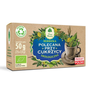 DARY NATURY Herbatka Polecana przy cukrzycy EKO 25x2g - Studio Zielarskie