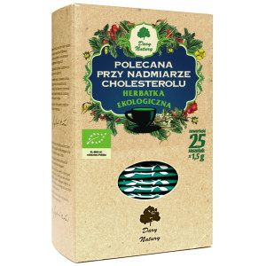 DARY NATURY Herbatka Polecana przy nadmiarze cholesterolu EKO 25x1,5g - Studio Zielarskie