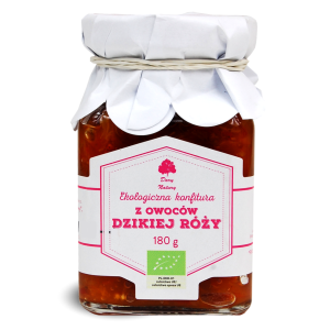 DARY NATURY Konfitura z dzikiej róży EKO 180g - Studio Zielarskie