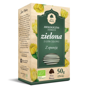 DARY NATURY Herbata Zielona z Opuncją EKO 25x2g - Studio Zielarskie
