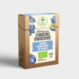 DARY NATURY Cukierki Owocowe Jagoda kamczacka ze śliwką EKO 30g - Studio Zielarskie