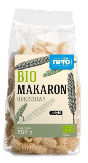 NIRO Makaron (orkiszowy) jeżyki Bio 250g - Studio Zielarskie