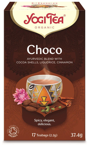 YOGI TEA Herbatka czekoladowa z kakao (Choco) Bio (17x2,2 g) - Studio Zielarskie