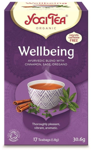 YOGI TEA Herbatka na dobre samopoczucie (Wellbeing) Bio (17x1,8 g) - Studio Zielarskie