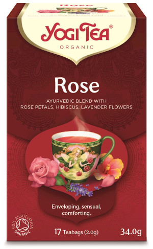 YOGI TEA Herbatka Rose Bio (17x2g) - Studio Zielarskie