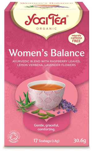 YOGI TEA Herbatka dla kobiet - Równowaga (Women's Balance) Bio (17x1,8g) - Studio Zielarskie
