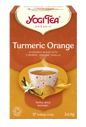 YOGI TEA Herbatka kurkuma pomarańcza (Turmeric Orange) Bio (17x2g) - Studio Zielarskie