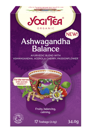 YOGI TEA Herbatka Ajurwedyjska Równowaga z Ashwagandhą (Ashwagandha Balance) Bio (17x2g) - Studio Zielarskie