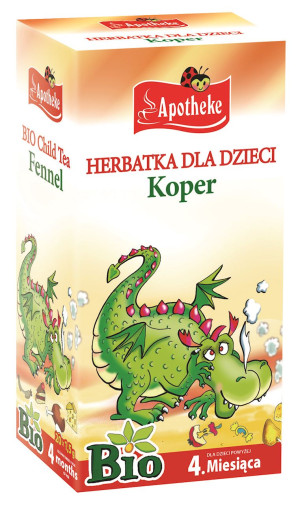 APOTHEKE Herbatka dla dzieci po 4 miesiącu Koper 20 saszetek - Studio Zielarskie